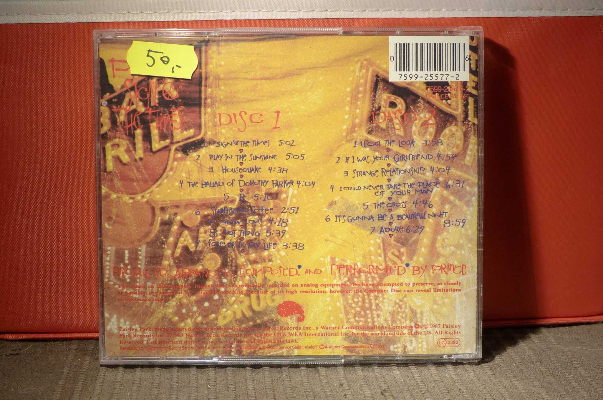 Prince – Sign "O" The Times 2 CD / bdb-