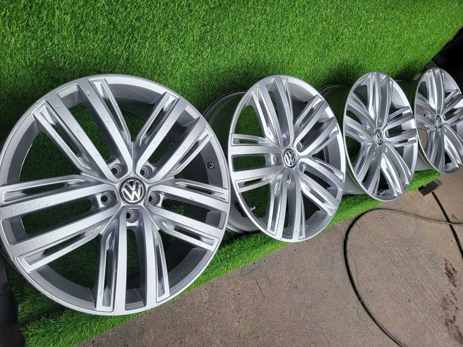 [A26] ALUFELGI 19 5x112 ORYGINAŁ VW Tiguan,T-Roc,Arteon,Passat+Czujnik