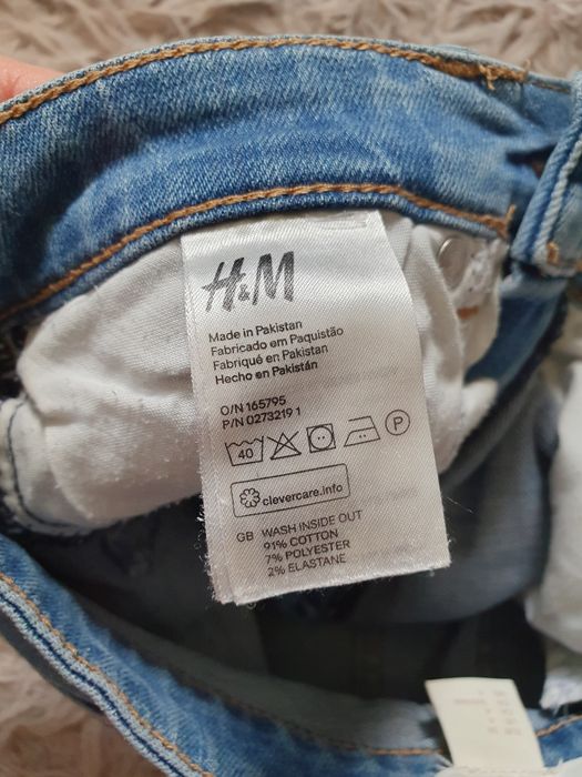 Krótkie spodenki szorty damskie dziewczęce jeansowe H&M rozmiar XS 34