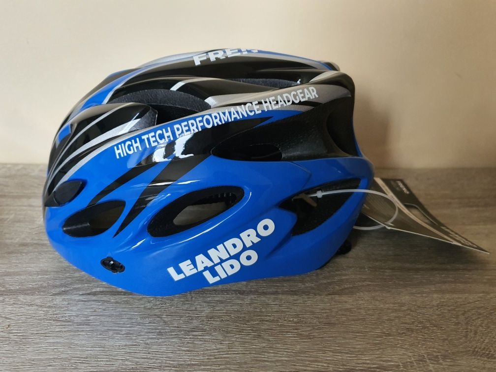 Kask ochronny rowerowy Leonardo Lido, rozmiar dorosły, obwód głowy 57-
