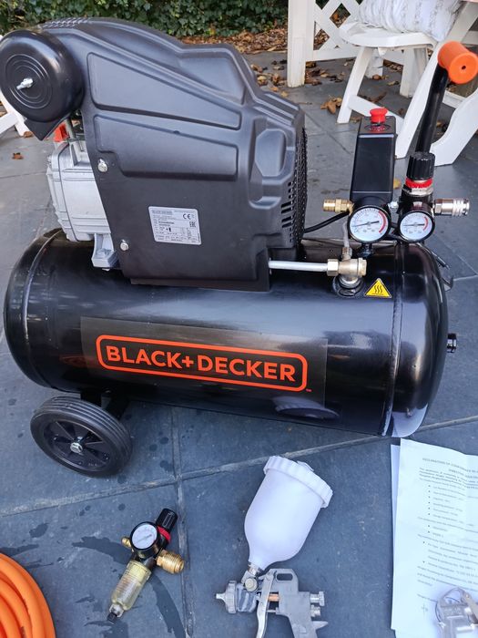 Black+Decker Sprężarka olejowa 50 l 10 bar. Jak nowa.