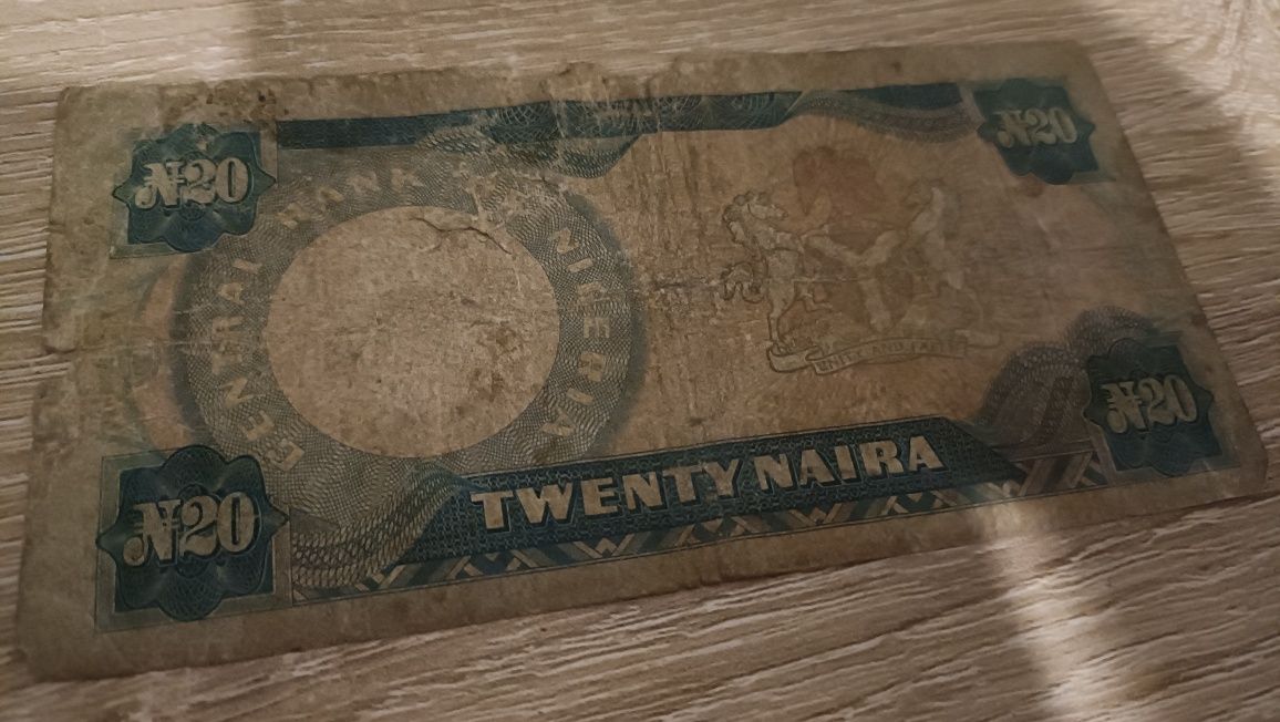 Banknot nigeryjski twenty naira