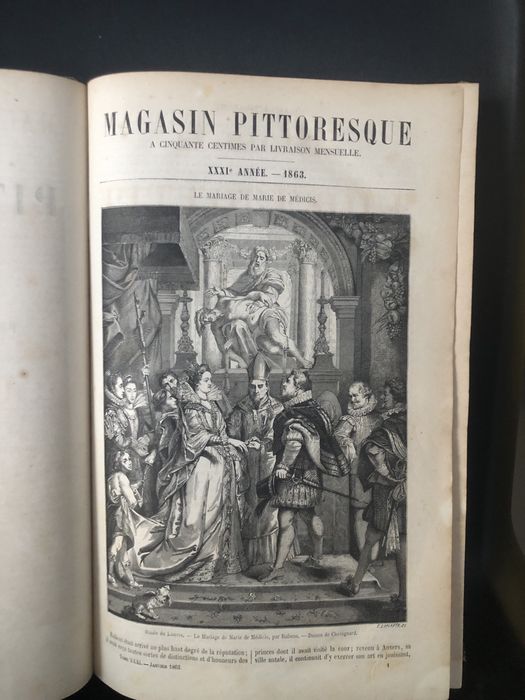 Старинная книга на французком языке