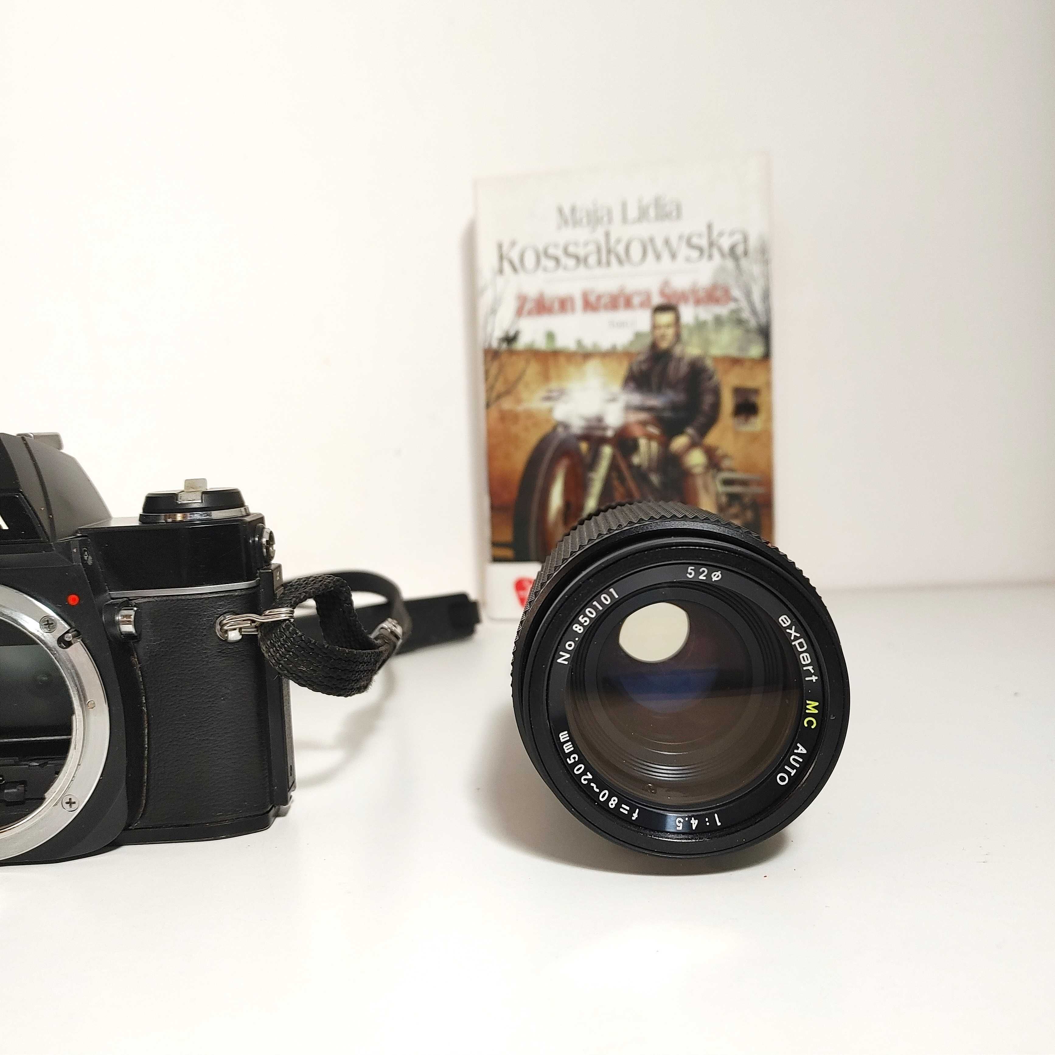 Analogowa Lustrzanka Konica Autoreflex TC z lens Expert 80-205 1:4,5