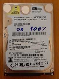 Disco Sata WD HHD 2,5" 250GB