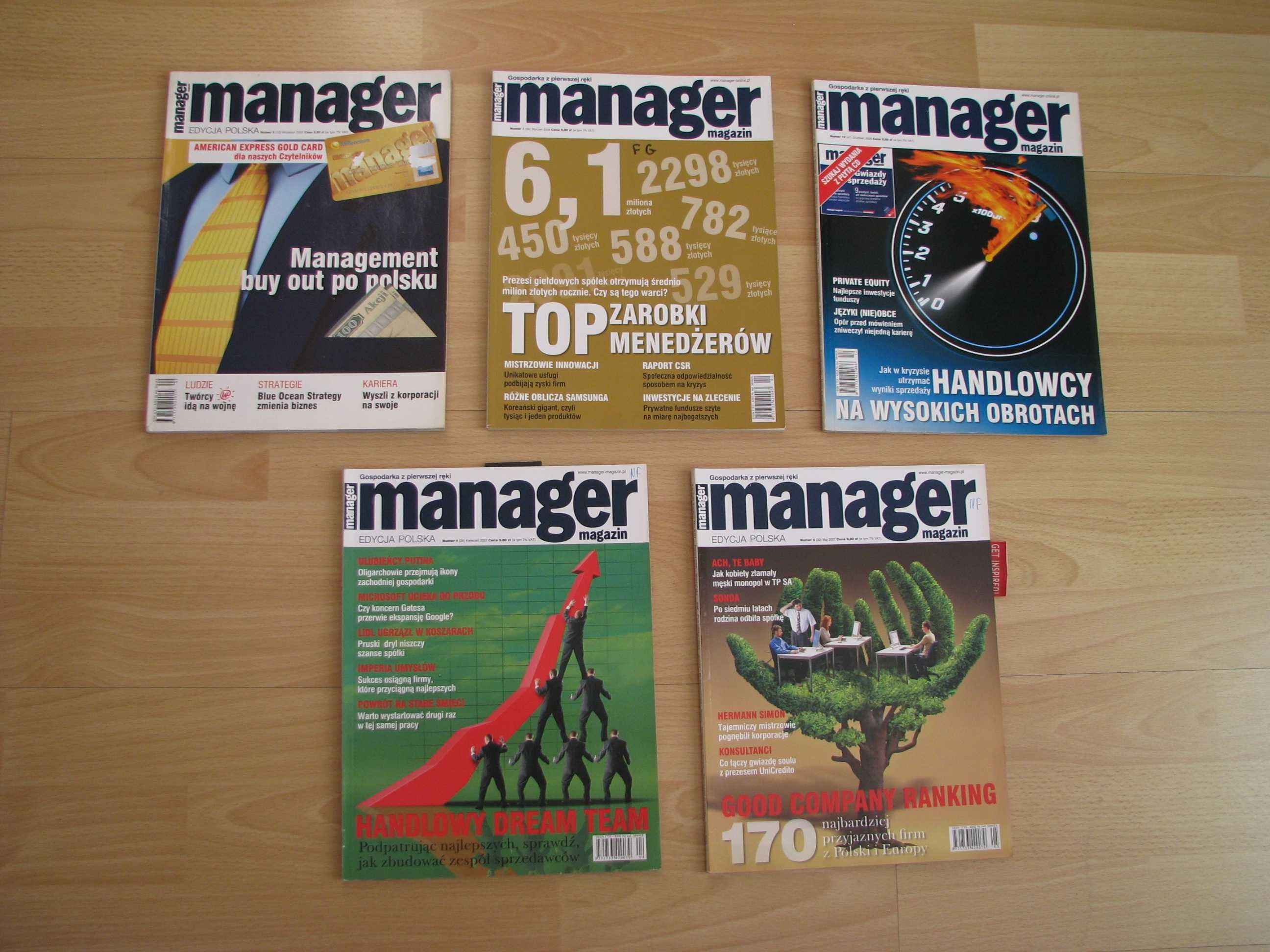 Manager Magazin – miesięcznik 2005r, 2006r, 2007r, 2008r, 2009r