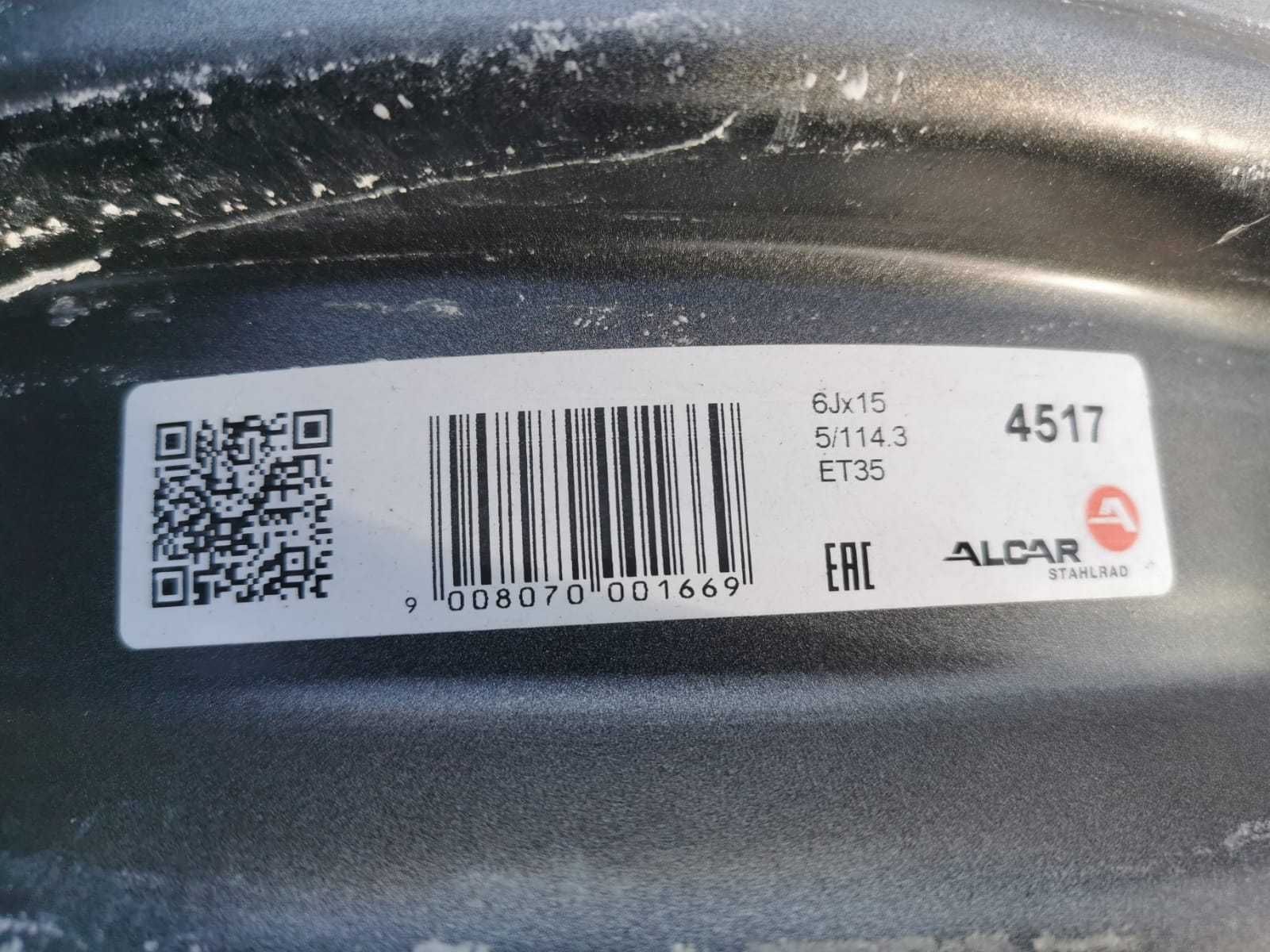 4xfelga stalowa 6Jx15 Renault Kangoo Nissan Mercedes 5x114,3 ET35 nowe