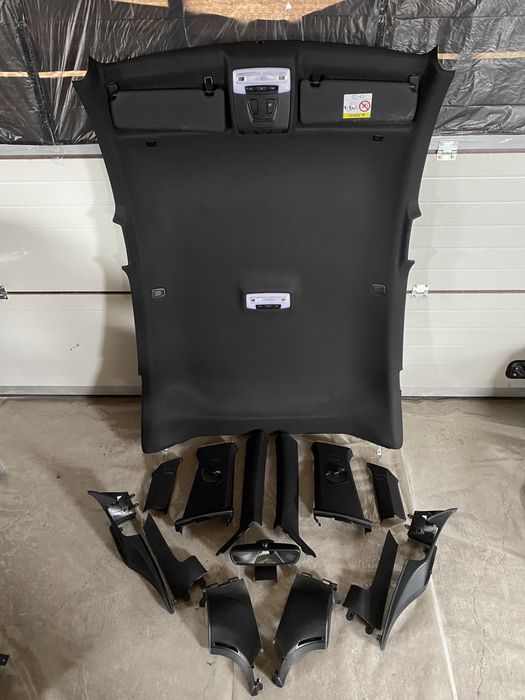 BMW F36 Чёрный потолок м-пакет комплект + задняя полка