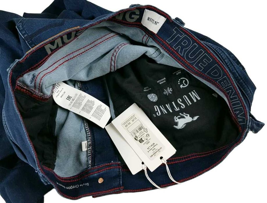 Męskie jeansy Mustang Oregon Slim - Low Relaxed Regular nowe - W34/L34