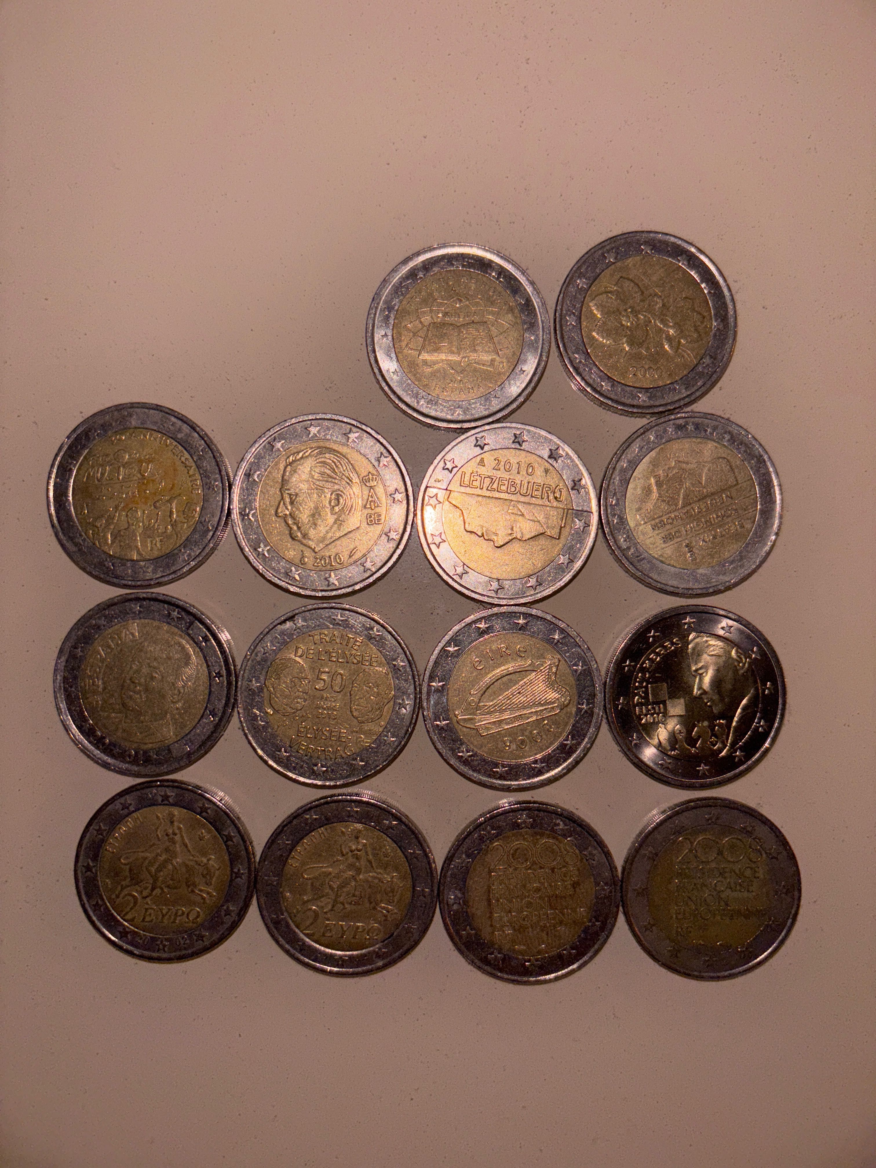 Moedas de 2 € raras