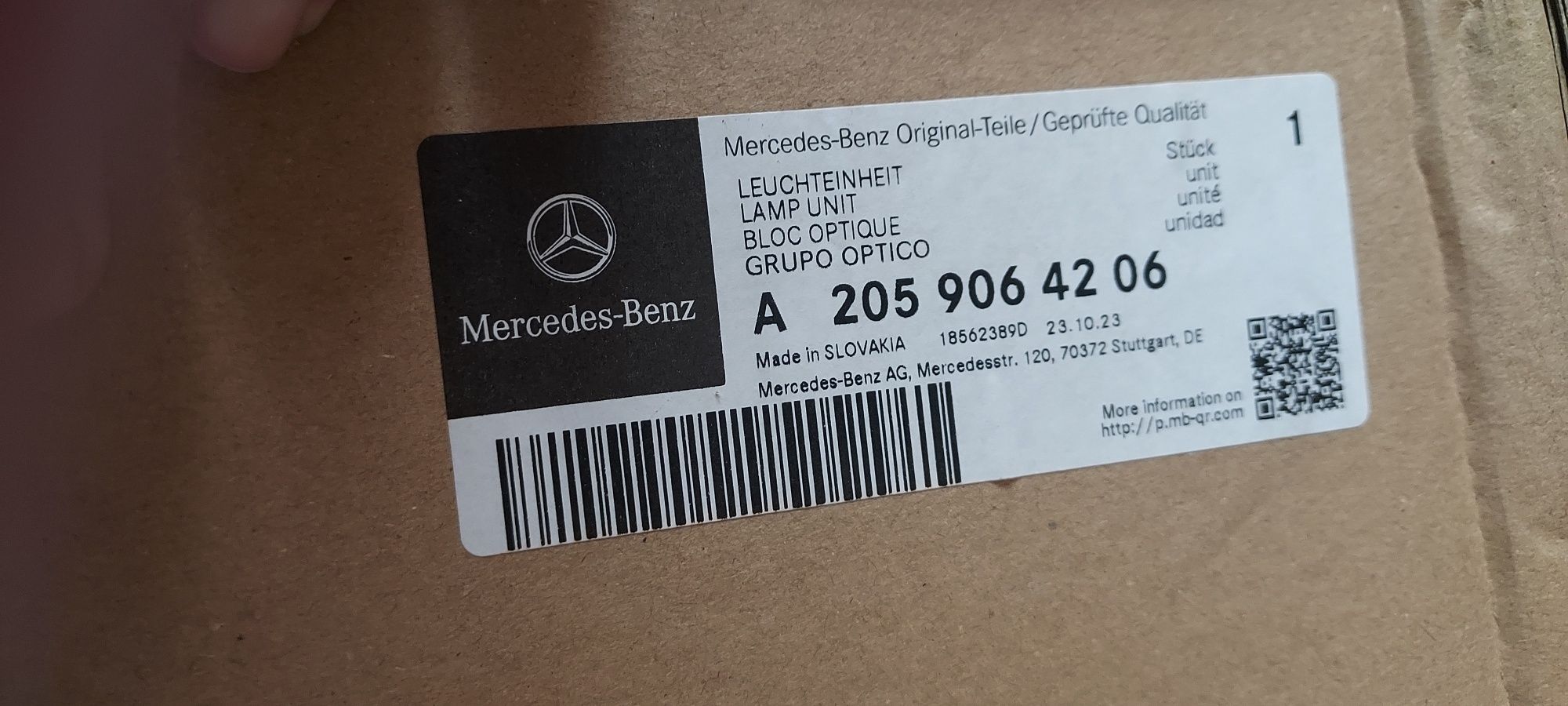 Mercedes farol led direito