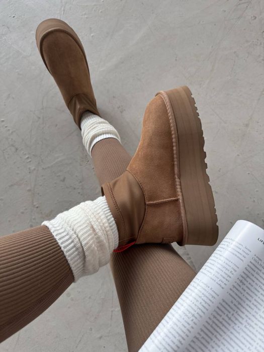 Черевики чоботи Уггі UGG Classic Mini Dipper Chestnut діппер