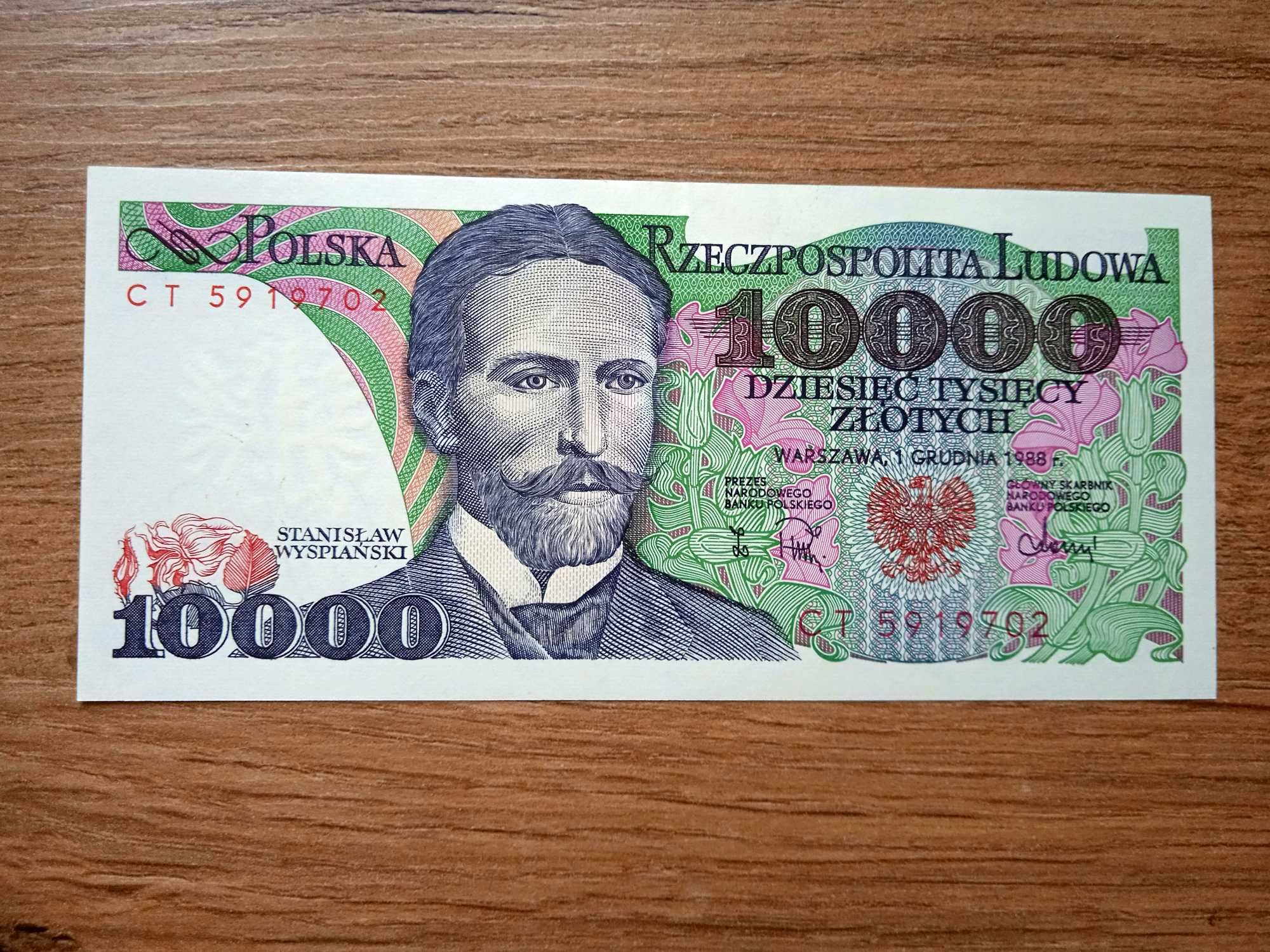 10000 zł 1988 - CT -  st. UNC-