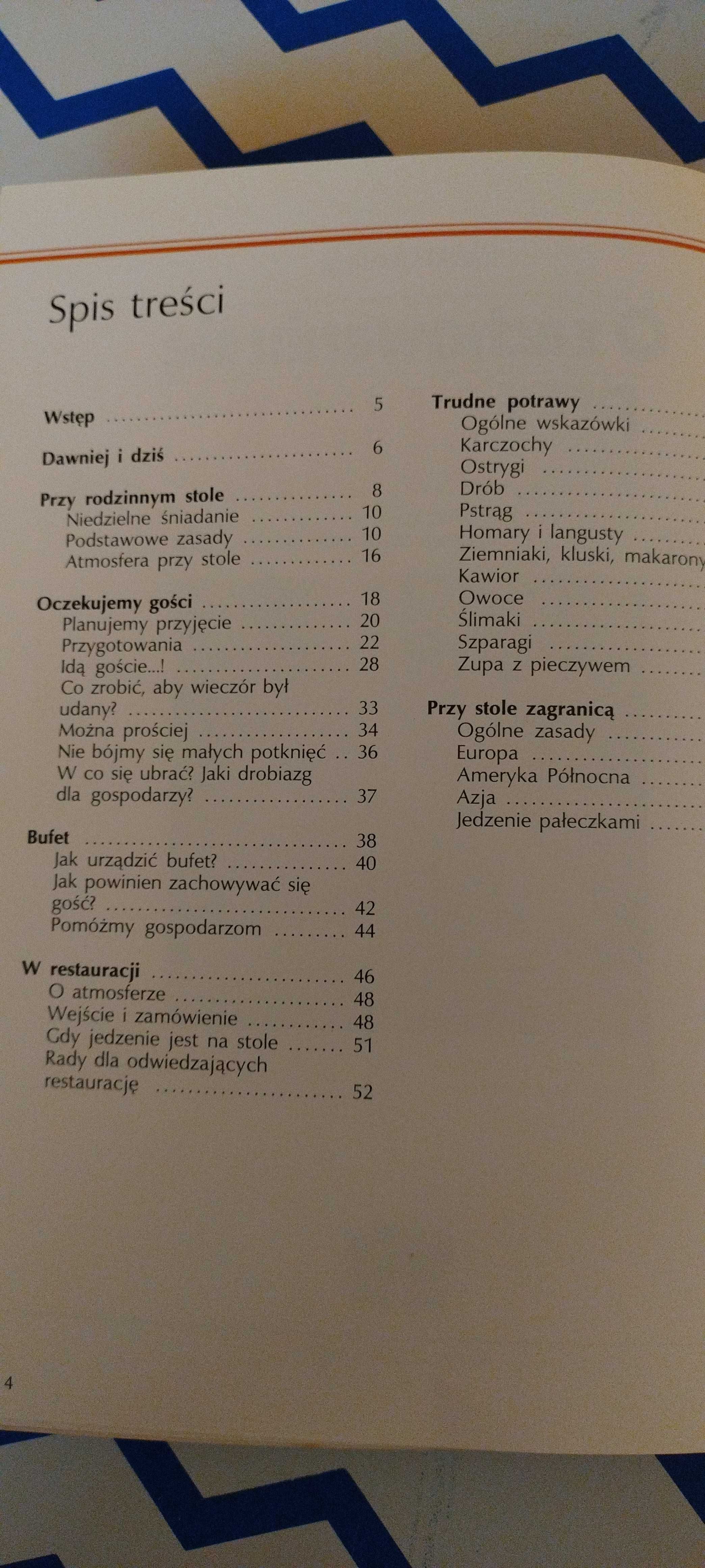 O zachowaniu się przy stole.