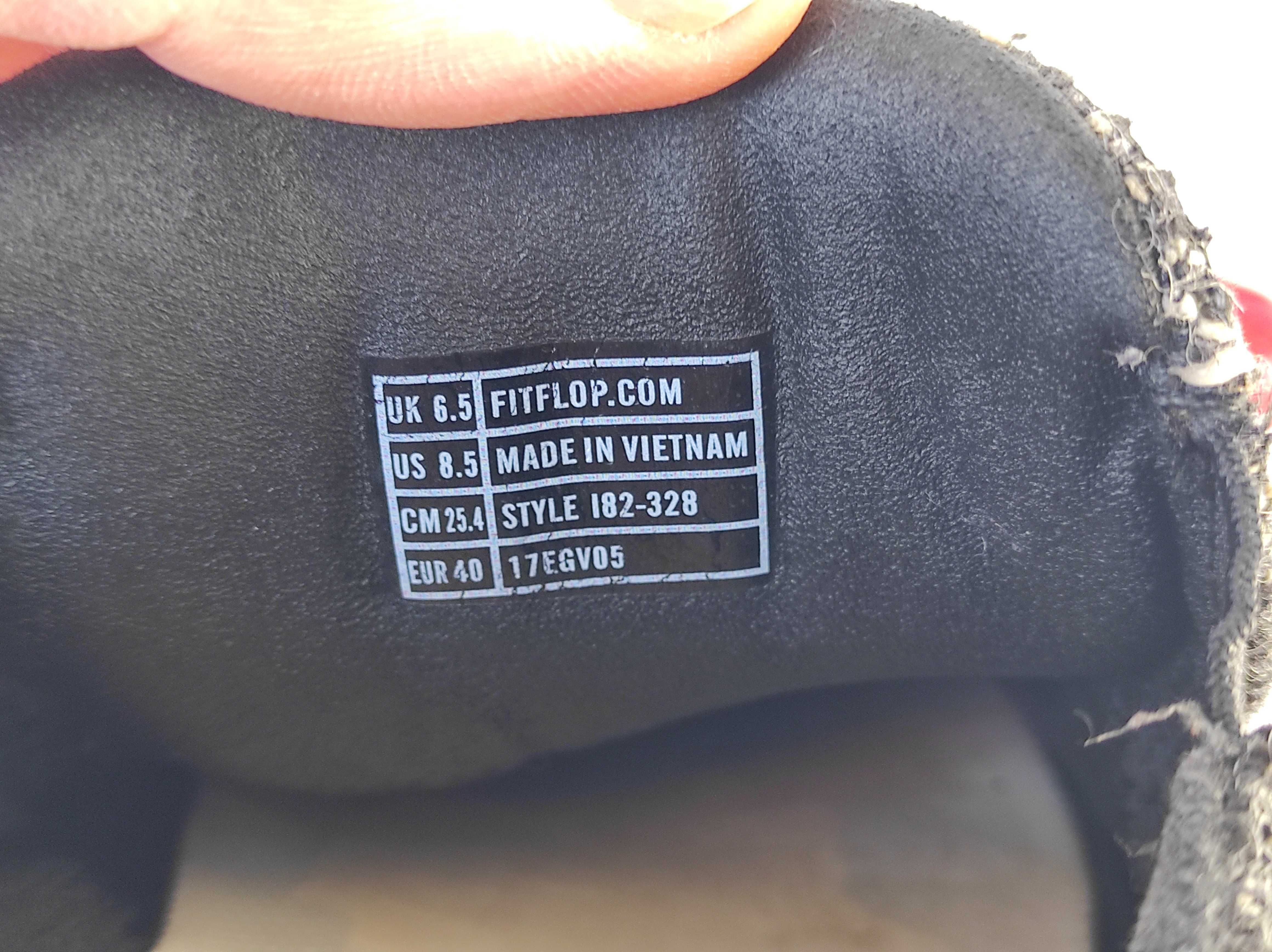Брендовие текстильние мокасини FitFlop р.38.5.