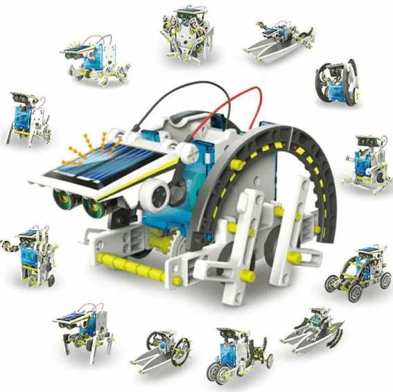 Конструктор робот на сонячних батареях Solar Robot 14 в 1 solar robot