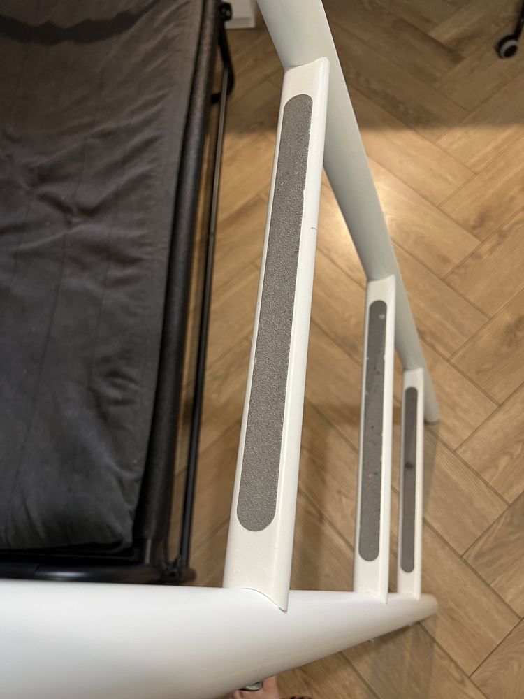 Vitval Ikea łóżko piętrowe 90x200 rama łóżka na antresoli biały szary