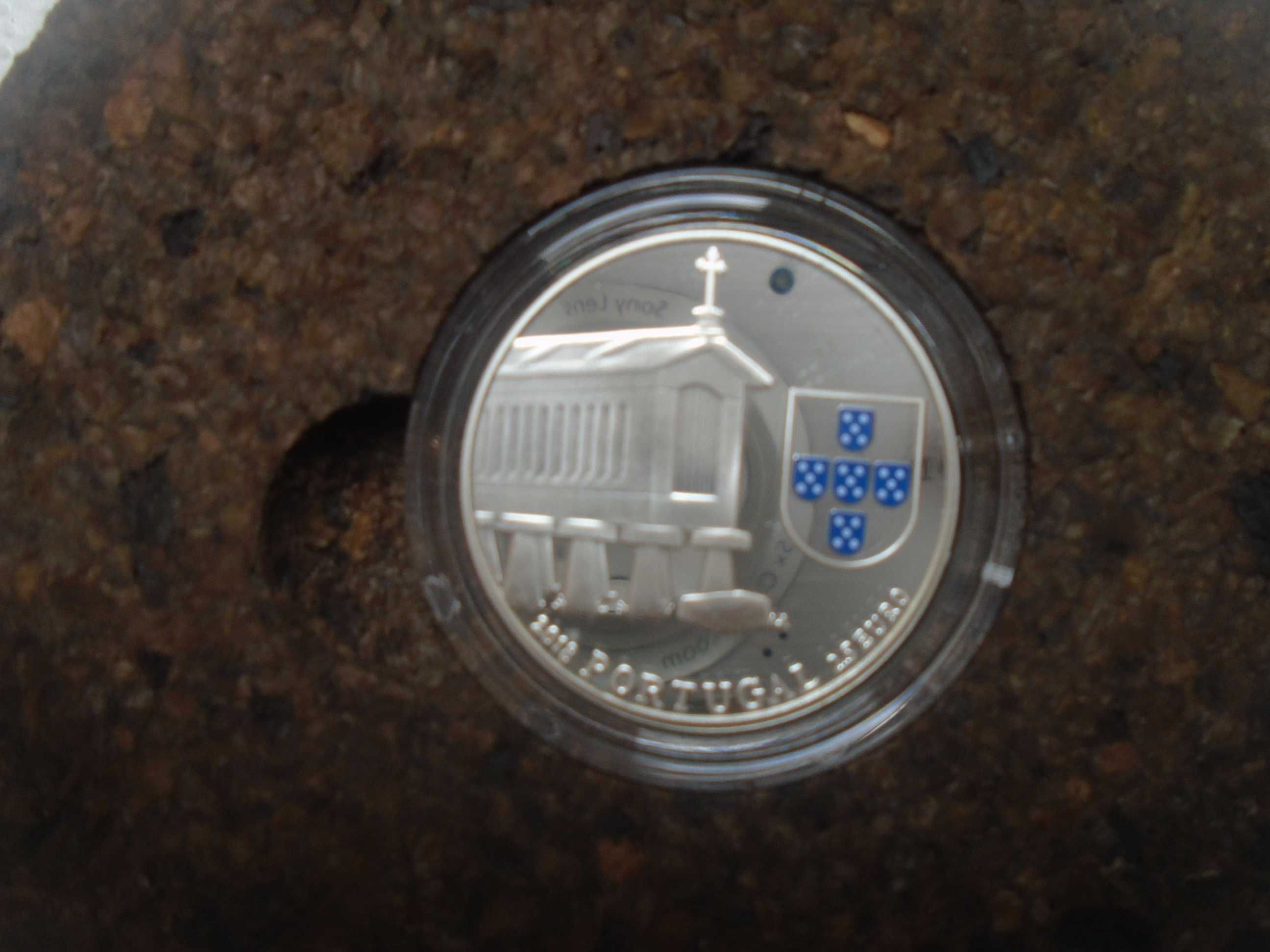 Conjunto de três moedas Prata Proof (Espigueiros, Souto Moura e O Mar)