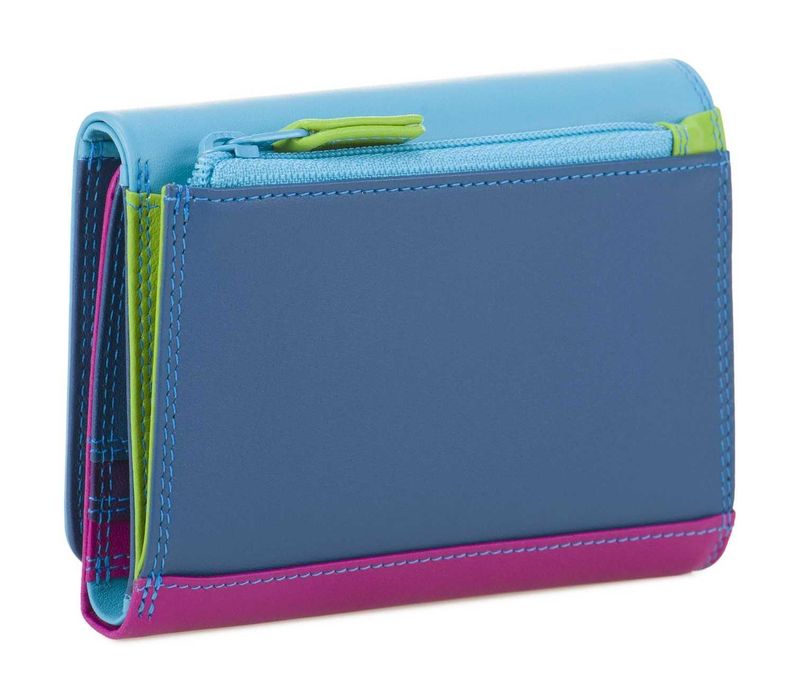 Carteira média com três dobras em pele MYWALIT na cor Liguria