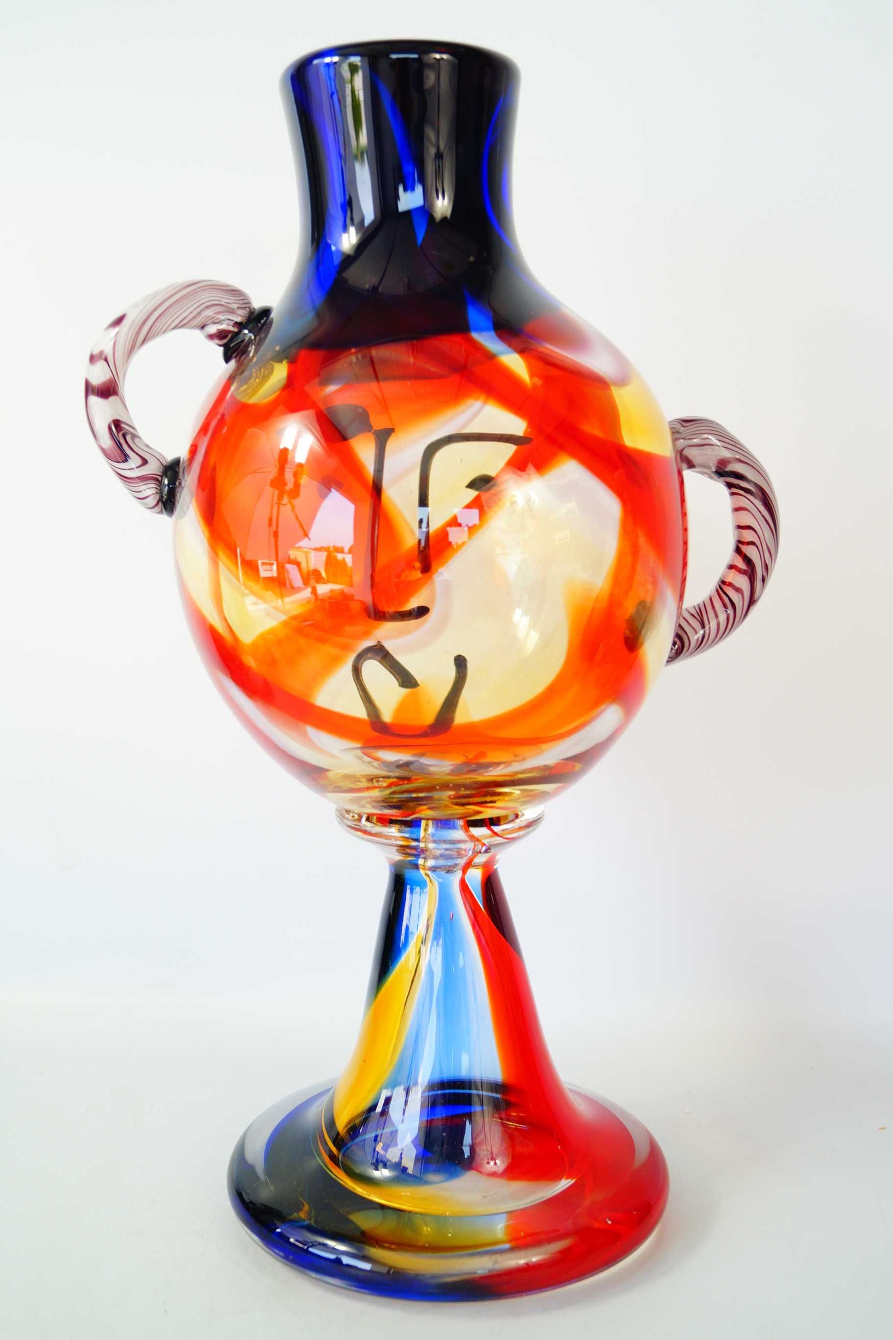 Wazon Murano Style TWARZ duża abstrakcja design