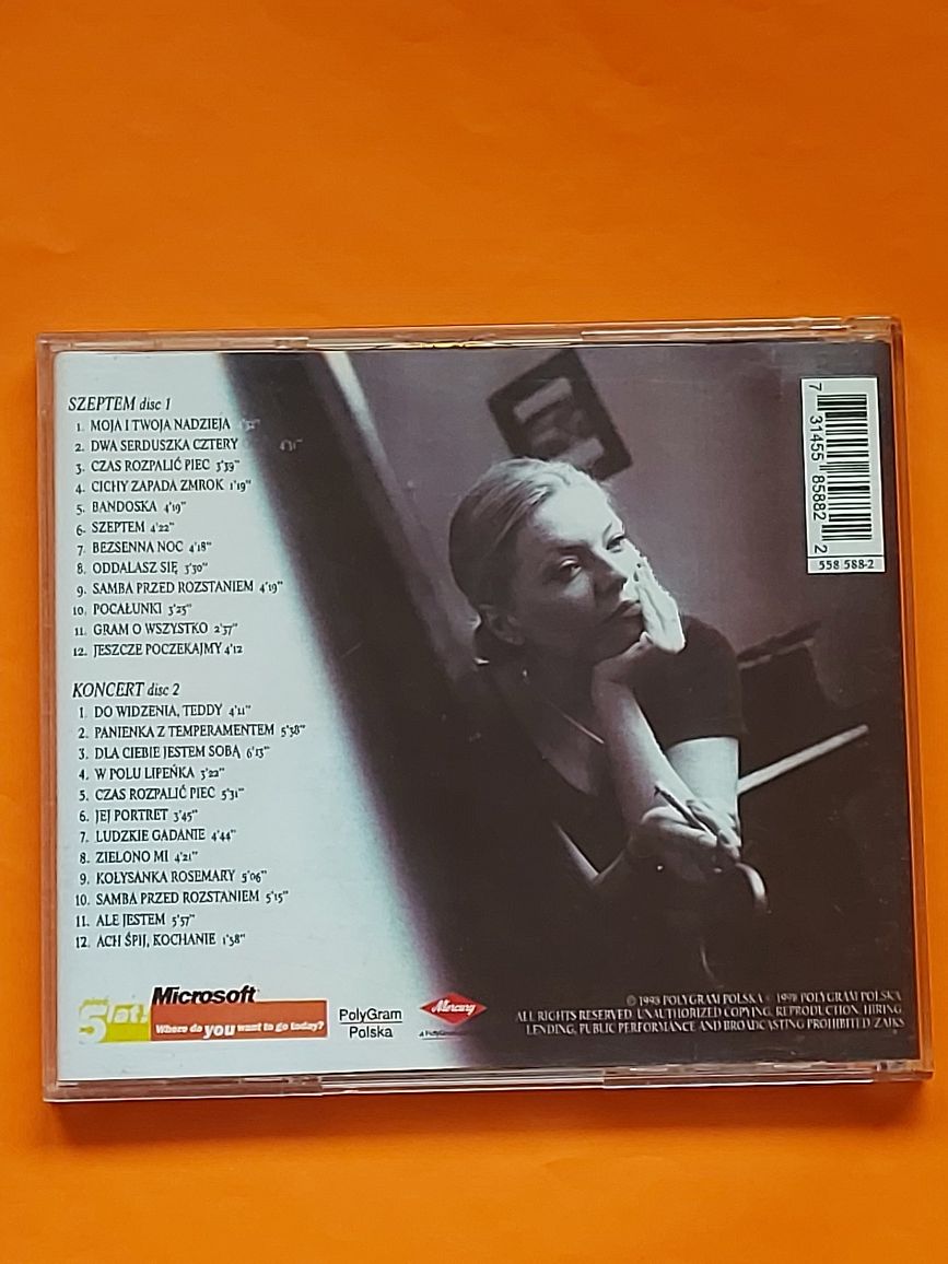 Płyty CD 2sztuki SZEPTEM Anna Maria Jopek 1998rok