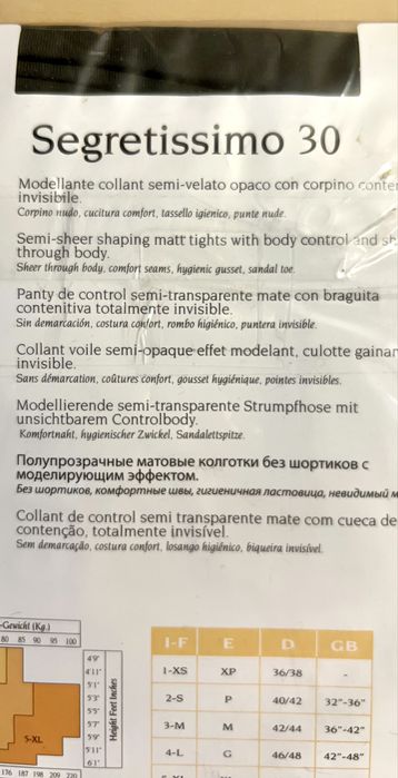 Collants Filidoro finos e modeladores