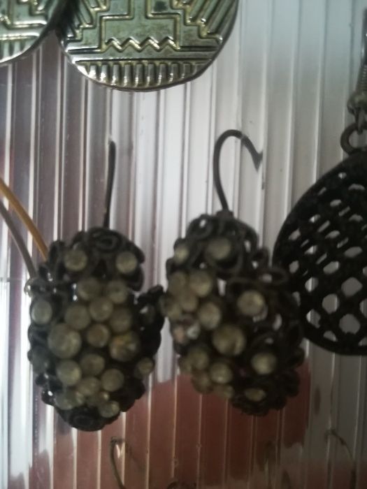 brincos com brilbhantes, excelente estado