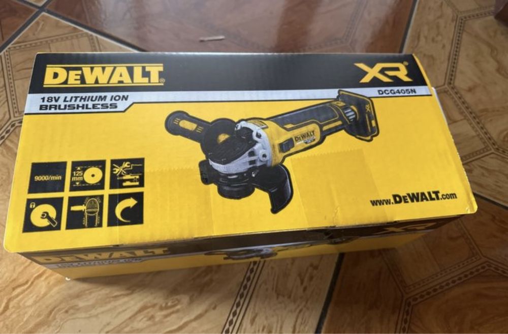 Nowa szlifierka kątowa dewalt dcg405n