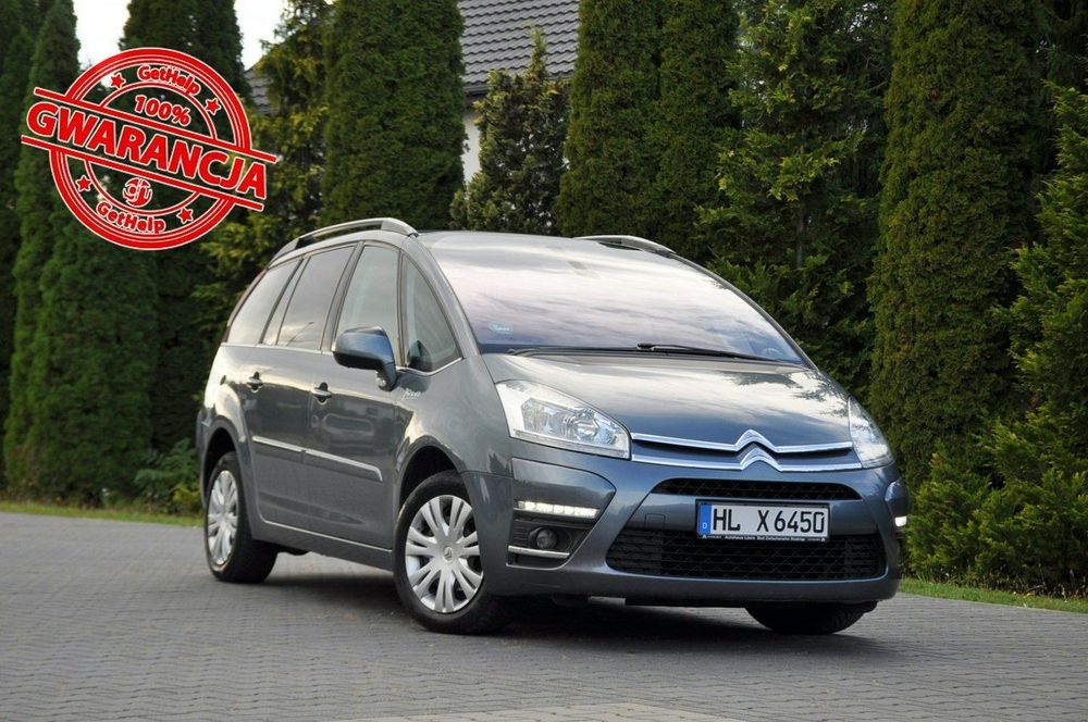 Citroën C4 Grand Picasso 1.6HDI(112KM)*Led*7-Foteli*Klimatronik*Welur*Reling*Parktronik*ASO