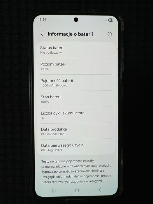 Samsung Galaxy s24 256 GB jak nowy bateria 100%