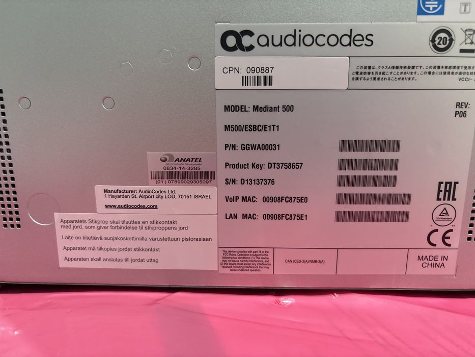 Gateway VoIP Audiocodes Mediant 500