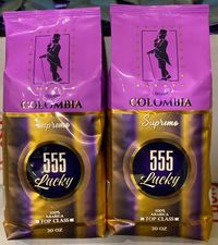 Кофе в зернах "Lucky 555 Colombia Supremo"(Колумбия Супремо)565г