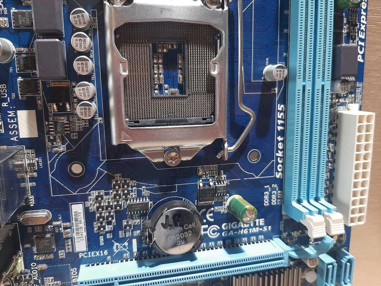 АКЦІЯ! Материнська плата Gigabyte GA-H61M-S1, s1155, micro-ATX, ddr3
