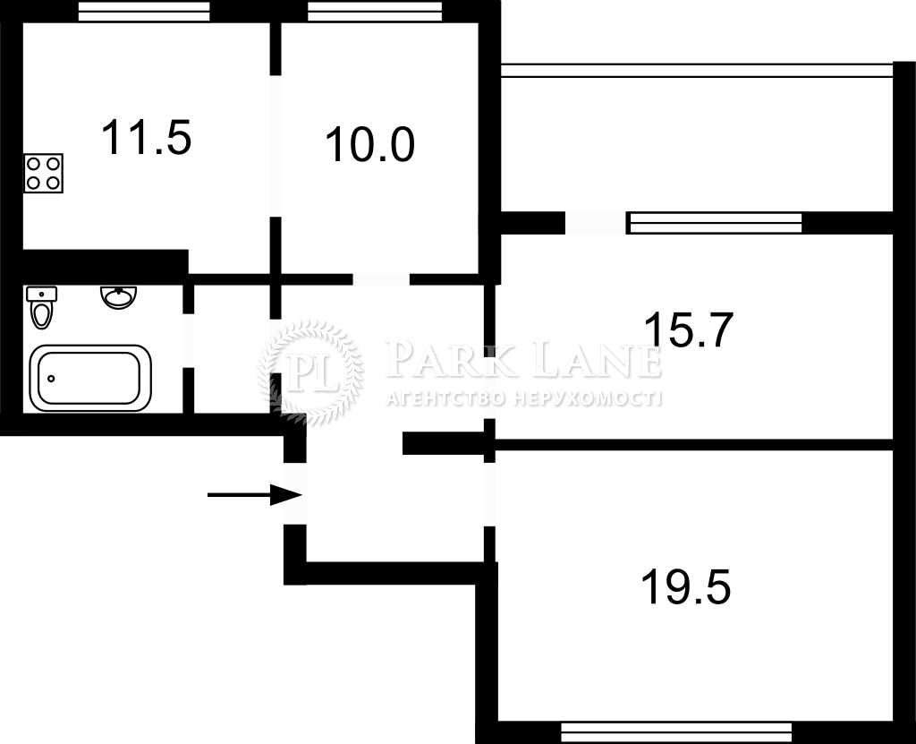 Продаж 3 к.кв ЖК "ParkLand", вул.Практична 8, ст.мВасильківська, 78м.к