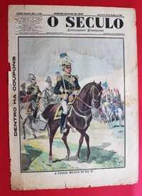 Centenário Guerra Peninsular 1908 D. Manuel II parada militar
