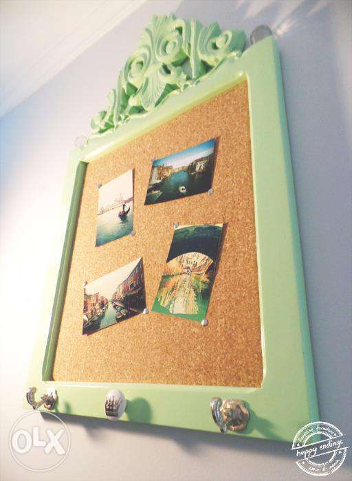 Quadro Vintage Cortiça Cabide