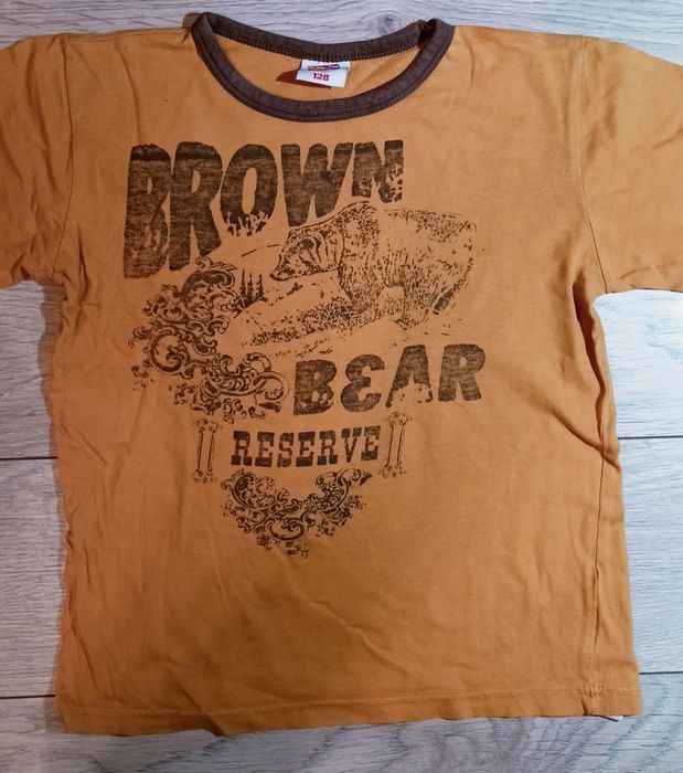 Zestaw 5 koszulek- bluzek z krótkim rękawem 128