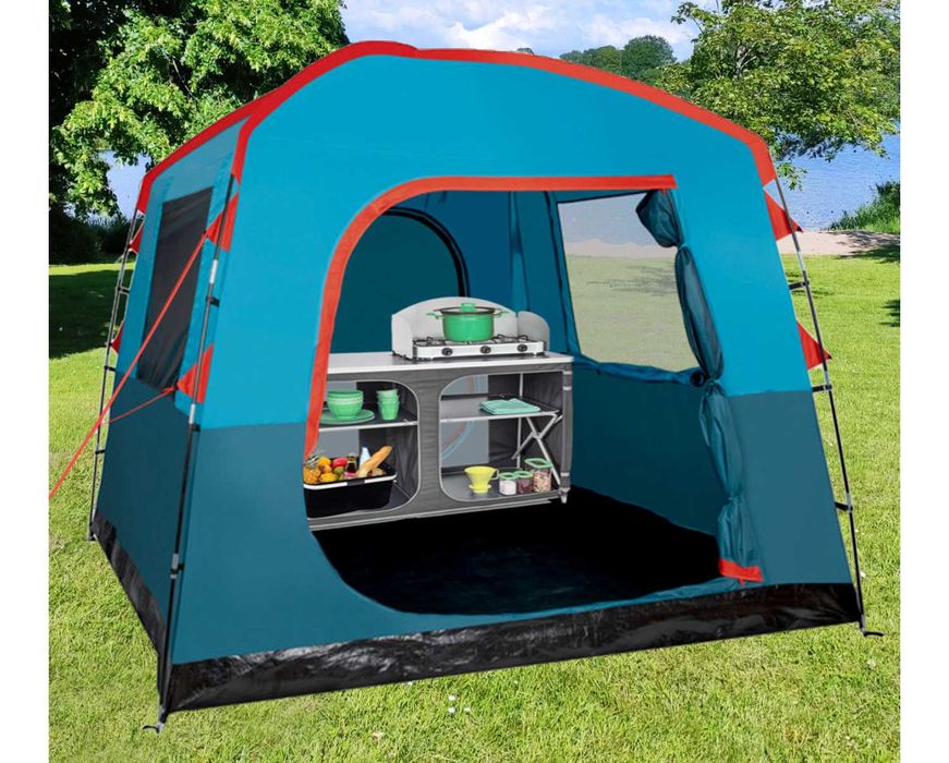 Namiot przedsionek 215cm dostawka 6os kemping przebieralnia jadalnia