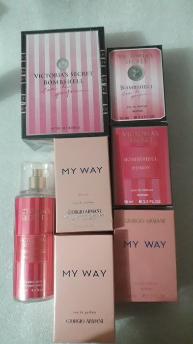 Victoria's Secret Bombshel.Passion.Giorgio Armani My Way.Floral.60-90m