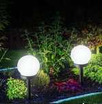 Lampa ogrodowa kule solarne białe zimne 10CM CENA HIT