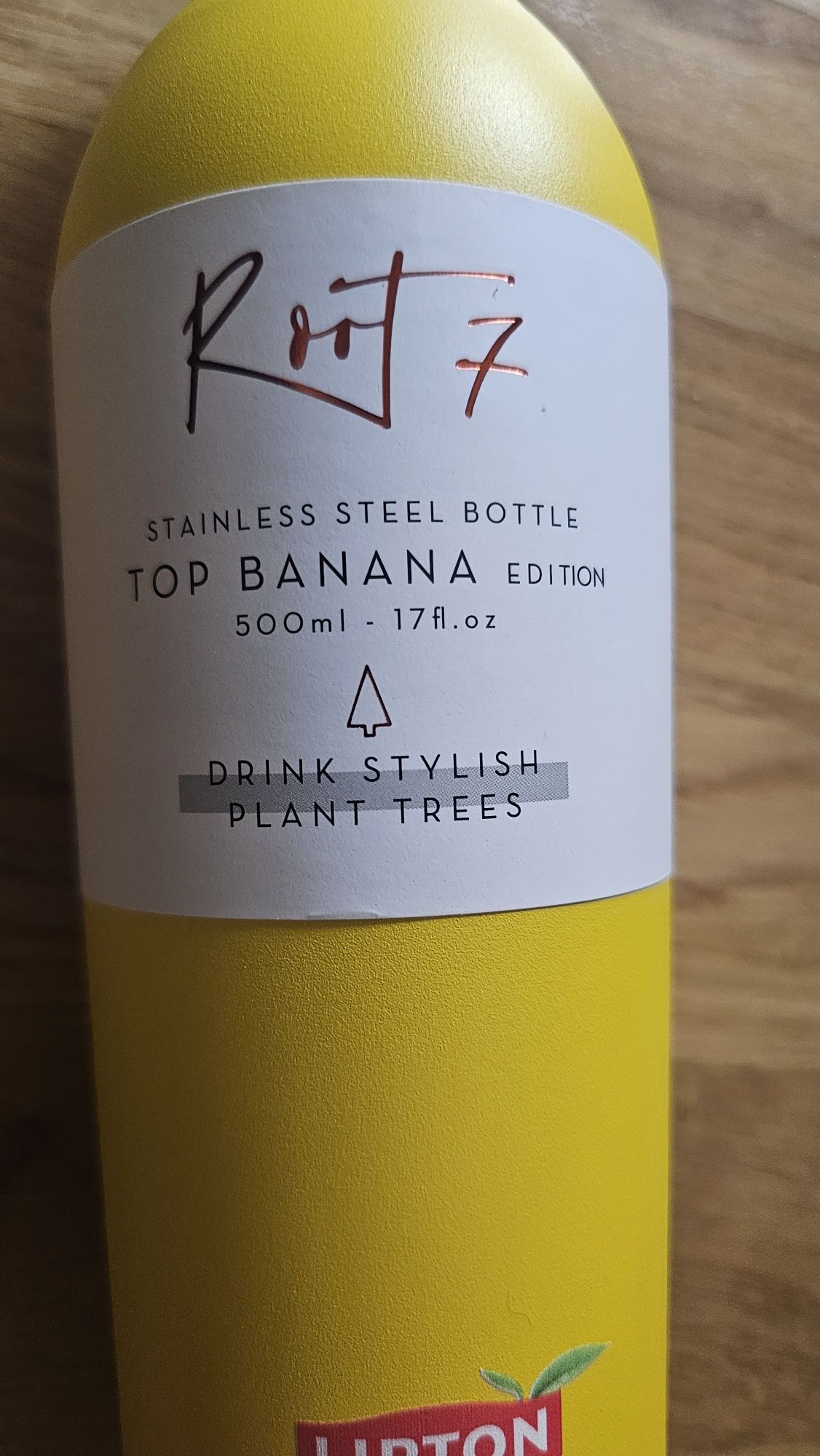 Nowa butelka termiczna root7 żółta 500 ml