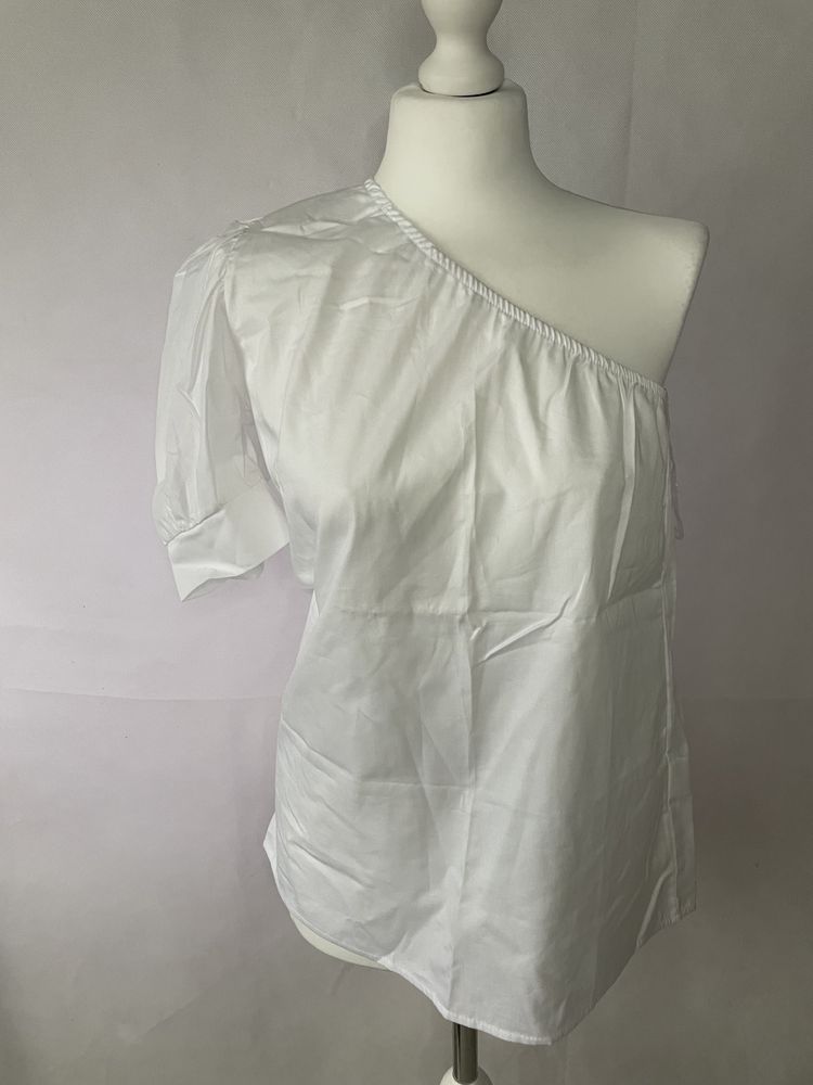Nowa bluzka koszulowa damska asymetryczna Top Moda Collection  M
