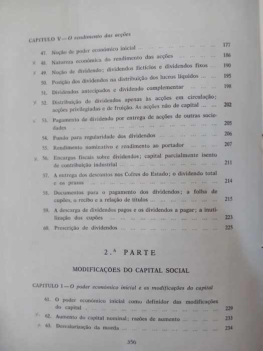 O Capital das Sociedades Anonimas  1961
