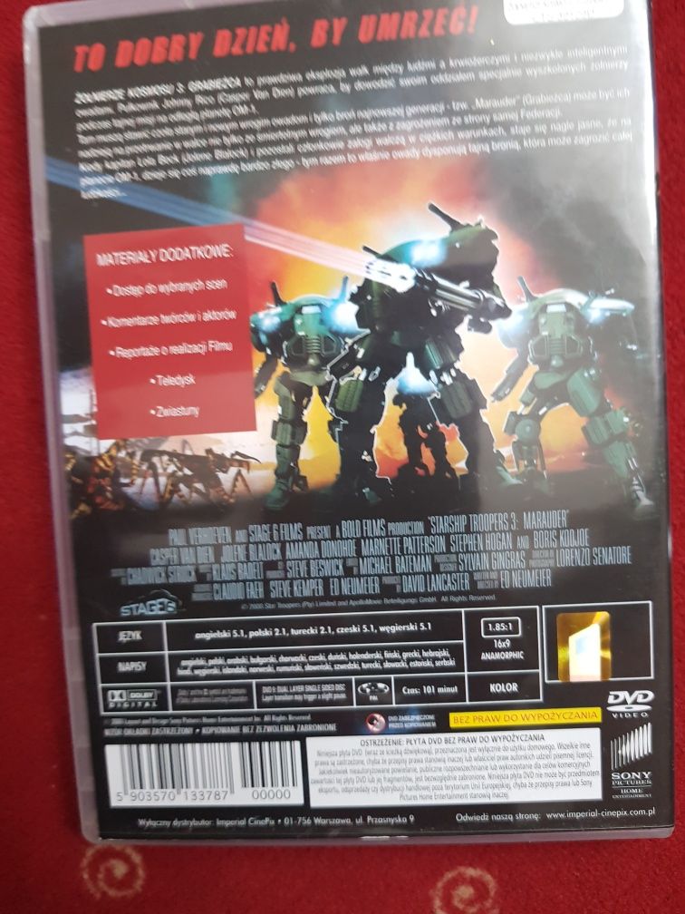 Film "Żołnierze kosmosu 3" na dvd.