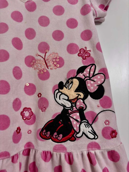 Minnie MOUSE, MYSZKA MINNIE sukienka bluza CEKINY interaktywne