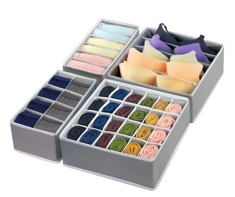 Organizer do szuflady na bieliznę skarpetki 4szt