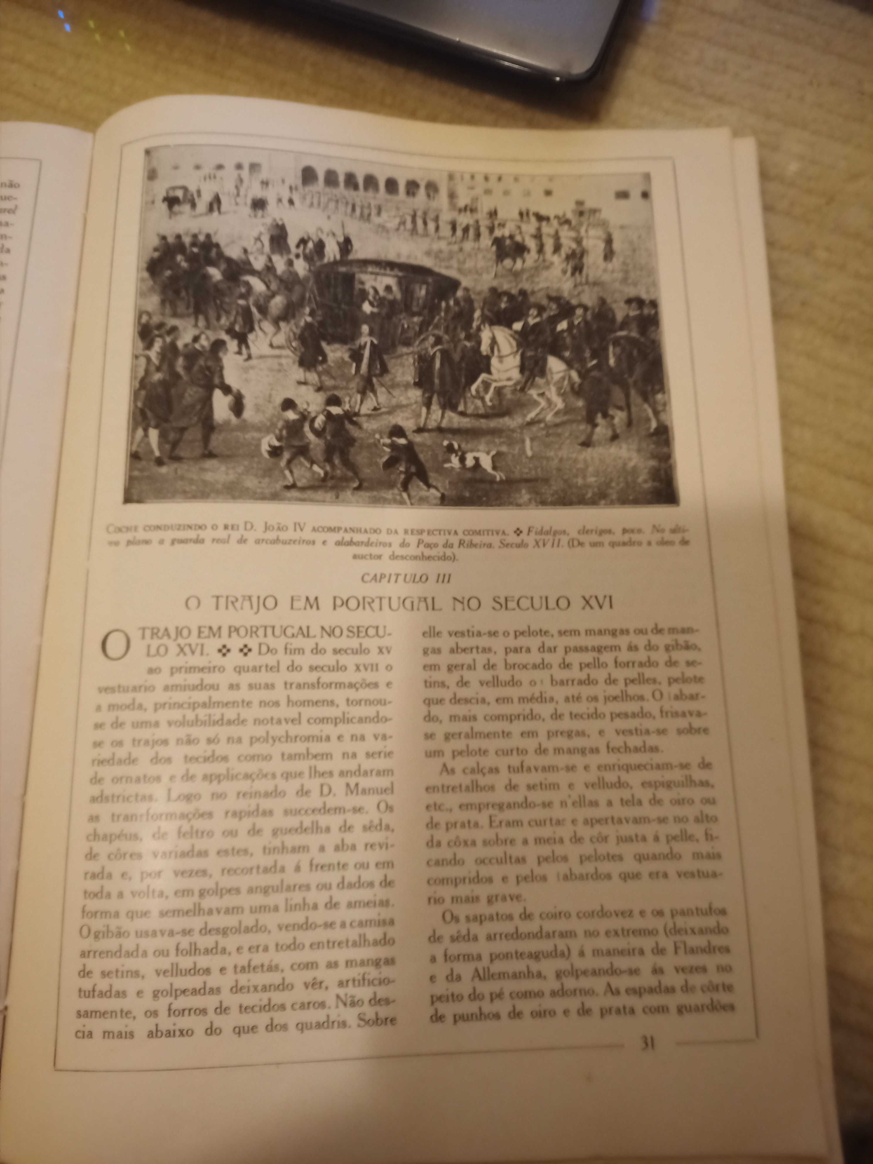 "História do Trajo" em Portugal  antigo livro de colecção