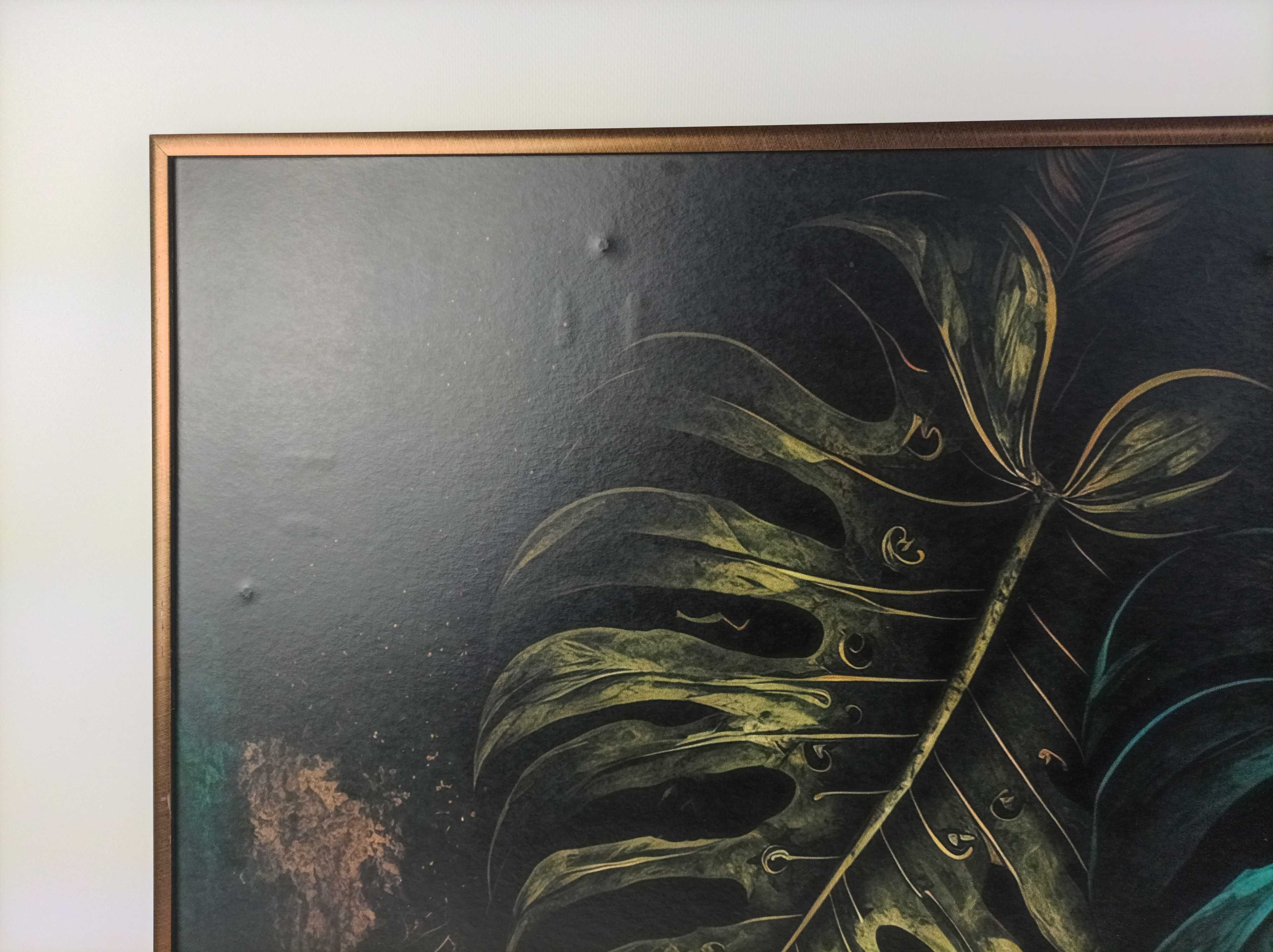 Plakat Tapeta w ramie Dekoracja obraz na ścianę rama monstery monstera