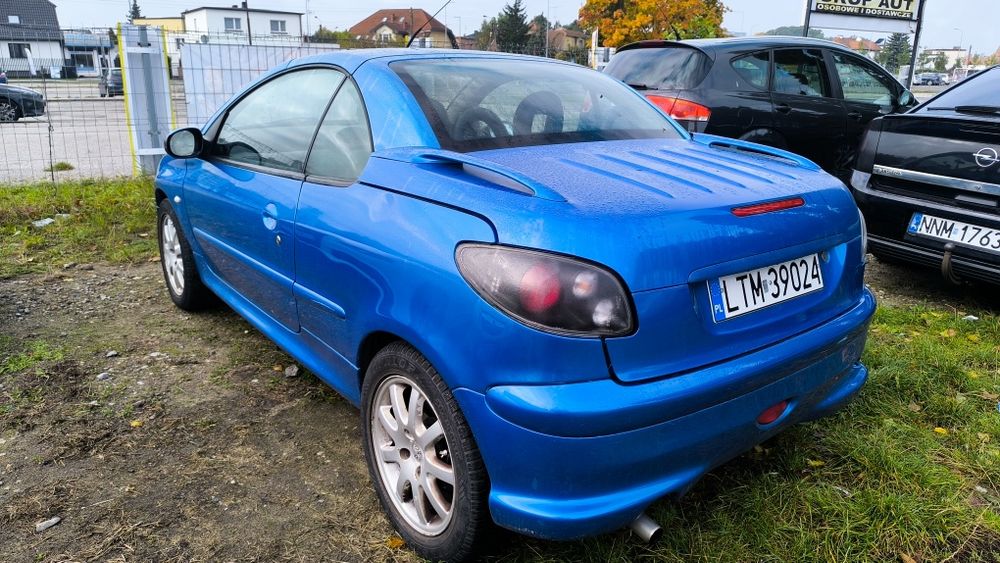 Peugeot 206cc 1.6 Benzyna Cabrio Skóra Długie Opłaty Gotowy Do Jazdy