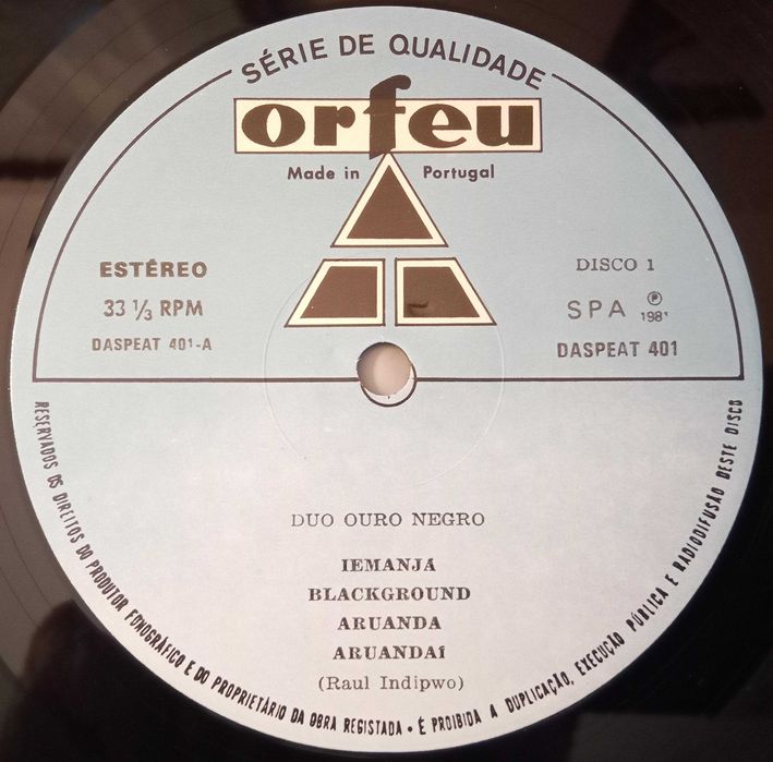 Duo Ouro Negro	- - - - -	Blackground	- - - - -	2 X LP